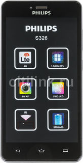 Смартфон PHILIPS S326, серый
