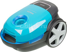 Пылесос PHILIPS Performer Compact FC8389/01, 2000Вт, бирюзовый