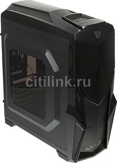 Корпус ATX AEROCOOL Cruisestar Advance, Midi-Tower, без БП, черный