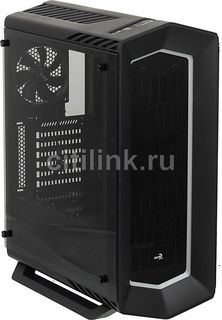 Корпус ATX AEROCOOL P7-C1 Big GLASS, Midi-Tower, без БП, черный