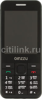 Мобильный телефон GINZZU m108d, черный