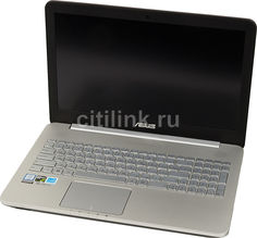Ноутбук ASUS N552VW-FY251T, 15.6&quot;, Intel Core i7 6700HQ 2.6ГГц, 16Гб, 2Тб, nVidia GeForce GTX 960M - 2048 Мб, DVD-RW, Windows 10, 90NB0AN1-M03130, серый