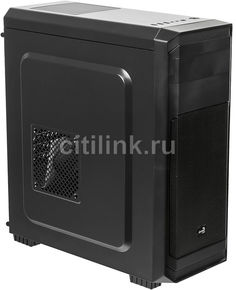 Корпус ATX AEROCOOL AERO-300, Midi-Tower, без БП, черный