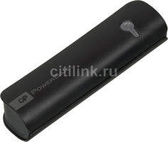 Внешний аккумулятор GP Portable PowerBank RC02ABE, 2600мAч, черный [gp rc02abe-2crb1]