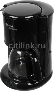 Кофеварка TEFAL CM261838, капельная, черный [7211002511]