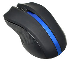 Мышь OKLICK 615MW оптическая беспроводная USB, черный и синий