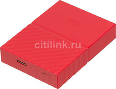 Внешний жесткий диск WD My Passport WDBUAX0040BRD-EEUE, 4Тб, красный