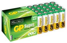 Батарея GP Super Alkaline 15A LR6, 40 шт. AA