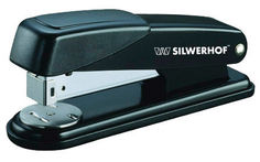 Степлер Silwerhof 401063-01 NERO 24/6 26/6 (20листов) черный 100скоб металл коробка