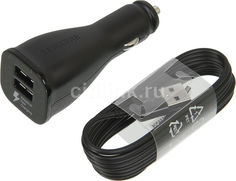 Автомобильное зарядное устройство SAMSUNG EP-LN920CBEGRU, 2xUSB, 2A, черный