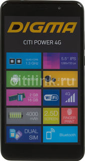 Смартфон DIGMA Power 4G CITI, черный