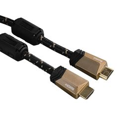 Кабель аудио-видео HAMA HDMI (m) - HDMI (m) , 3м, GOLD ф/фильтр, черный [00122211]