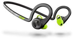 Гарнитура PLANTRONICS BackBeat Fit, вкладыши, черный/зеленый, беспроводные bluetooth