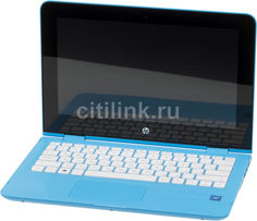 Ноутбук-трансформер HP x360 11-ab008ur, 11.6&quot;, Intel Celeron N3060 1.6ГГц, 4Гб, 500Гб, Intel HD Graphics 400, Windows 10, 1JL45EA, голубой