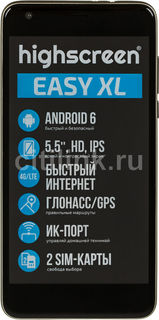 Смартфон HIGHSCREEN Easy XL, золотистый