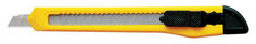 Нож канцелярский Silwerhof 460021 SOLO шир.лез.9мм ассорти пакет с европод.