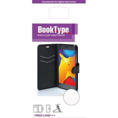 Чехол-книжка REDLINE Book Type, для Samsung Galaxy A3 (2017), черный [ут000010236]