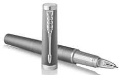Ручка 5й пишущий узел Parker Ingenuity Deluxe L F504 (1931472) Chrome Colored CT F черные чернила по