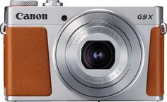 Цифровой фотоаппарат CANON PowerShot G9 X Mark II, серебристый/ коричневый