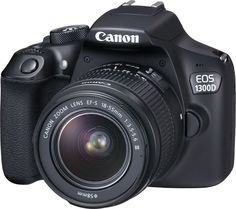 Зеркальный фотоаппарат CANON EOS 1300D KIT kit ( 18-55mm f/3.5-5.6 DC III), черный
