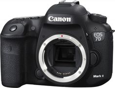 Зеркальный фотоаппарат CANON EOS 7D Mark II Body+W-E1 body, черный