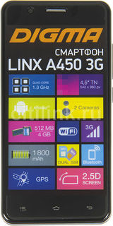 Смартфон DIGMA A450 3G LINX, черный
