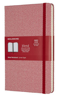 Блокнот Moleskine Limited Edition BLEND Large 130х210мм обложка текстиль 240стр. линейка красный [lcbd02qp060f]