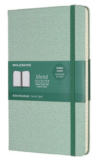 Блокнот Moleskine Limited Edition BLEND Large 130х210мм обложка текстиль 240стр. линейка зеленый [lcbd02qp060k]