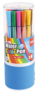 Фломастеры Deli E7067 круглый пиш. наконечник 24цв. пластиковая туба