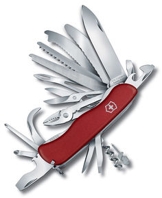 Складной нож VICTORINOX WORK CHAMP XL, 31 функций, 111мм, красный [0.8564.xl]
