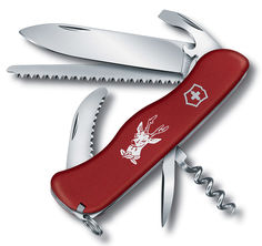 Складной нож VICTORINOX HUNTER, 12 функций, 111мм, красный [0.8573]
