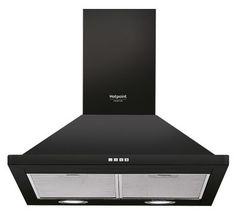 Вытяжка каминная Hotpoint-Ariston HHPN 6.4F AM AN антрацит управление: кнопочное (1 мотор)