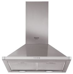 Вытяжка каминная Hotpoint-Ariston RHPN 6.4F AM X нержавеющая сталь управление: кнопочное (1 мотор)