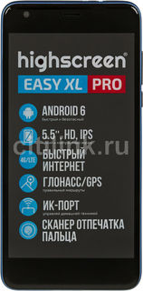 Смартфон HIGHSCREEN Easy XL PRO, синий