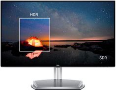 Монитор ЖК DELL S2418H 23.8&quot;, черный и серебристый [2418-6714]