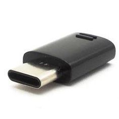 Адаптер SAMSUNG EE-GN930, microUSB - USB Type-C, черный [ee-gn930kbrgru]