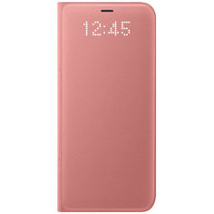 Чехол (флип-кейс) SAMSUNG LED View Cover, для Samsung Galaxy S8+, розовый [ef-ng955ppegru]