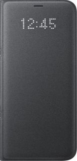 Чехол (флип-кейс) SAMSUNG LED View Cover, для Samsung Galaxy S8+, черный [ef-ng955pbegru]
