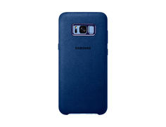 Чехол (клип-кейс) SAMSUNG Alcantara Cover, для Samsung Galaxy S8+, голубой [ef-xg955alegru]
