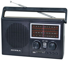 Радиоприемник SUPRA ST-126, черный
