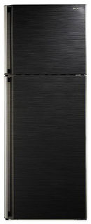 Холодильник SHARP SJ-58CBK, двухкамерный, черный