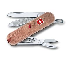 Складной нож VICTORINOX Classic LE2017 &quot;Woodworm&quot;, 7 функций, 58мм, дерево [0.6223.l1706]