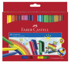 Фломастер Faber-Castell Eberhard Faber 155520 с клипом 20цв. коробка