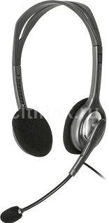 Наушники с микрофоном LOGITECH H111, 981-000593, накладные, серый