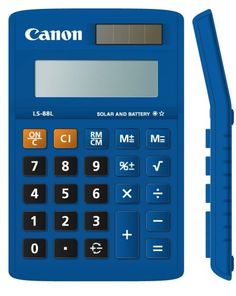 Калькулятор CANON LS-88L-BL, 8-разрядный, синий