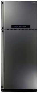 Холодильник SHARP SJ-PC58AST, двухкамерный, нержавеющая сталь