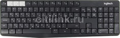 Клавиатура LOGITECH Multi-Device Stand Combo K375s, bluetooth, беспроводная, темно-серый [920-008184]