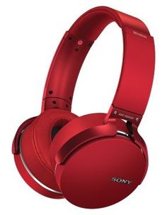 Наушники SONY MDR-XB950B1, накладные, красный, беспроводные bluetooth
