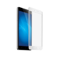Защитное стекло для экрана DF DFxiColor-12 для Xiaomi Redmi 4X, прозрачная, 1 шт, белый