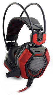 Наушники с микрофоном OKLICK HS-L900G HURRICANE, мониторы, черный